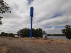 В красноярском посёлке установили водонапорную башню