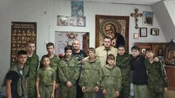 Красноярские казачата побеседовали с участником спецоперации