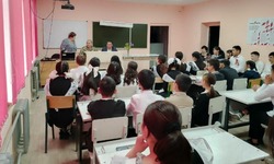 В одной из красноярских школ прошла встреча с участником спецоперации