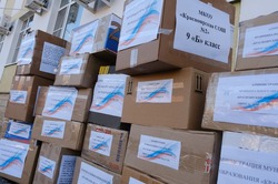 Красноярским участникам спецоперации отправили гуманитарную помощь