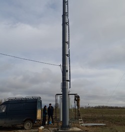 В красноярском селе установили вышку сотовой связи