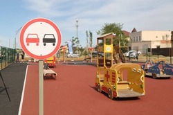 В селе Началово Астраханской области появился детский автогородок