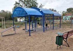 В красноярском посёлке построили спортивную площадку