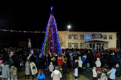 В Красном Яре зажгли огни на главной новогодней ели