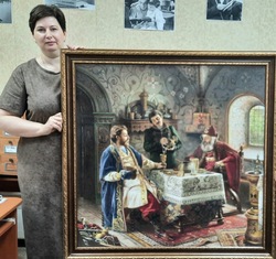 Красноярская мастерица вышила копию известной картины