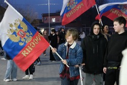 В Красном Яре прошёл концерт «Крымская весна»